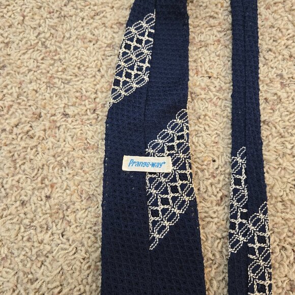 Prange-Way Tie Blue 56" Long - Picture 2 of 7